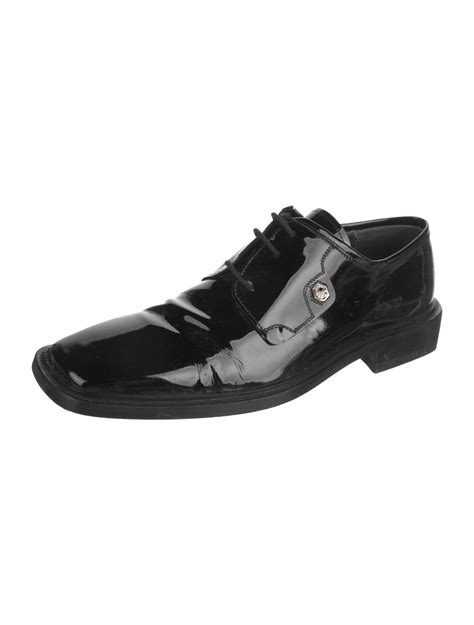 Versace Patent Leather Derby Shoes 